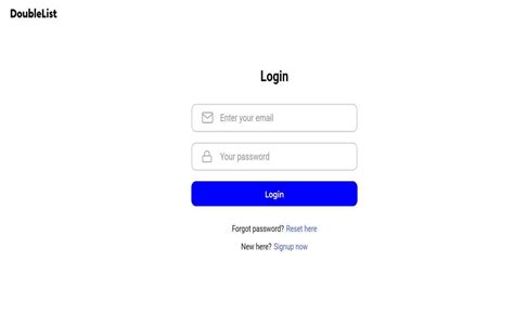 doublelist login page|Login